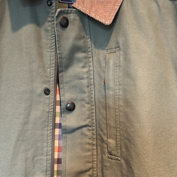 Vineyard Vines Sage Green Canvas Cotton Field Jacket - Picture 4 of 7